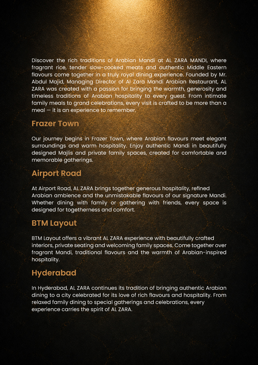 Al Zara Mandi Menu Page 2